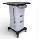 Візок для косметологічних апаратів LT-03 білий з тумбою