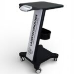 Візок для косметологічних апаратів LT-01 білий з боковим контейнером